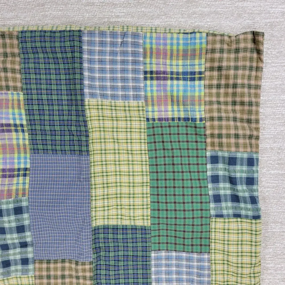 VTG The Company Store Patchwork Madras Sham 26